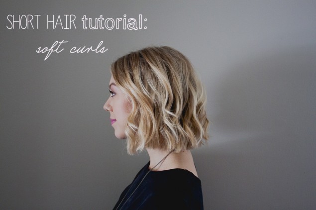 Short Hair Tutorial Soft Curls Kristina Lynne