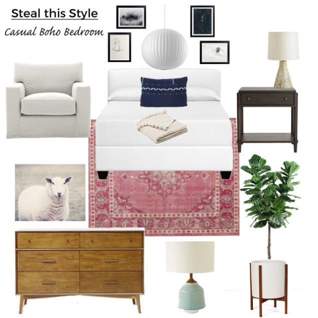 Steal this Style: A Casual Boho Bedroom - Kristina Lynne